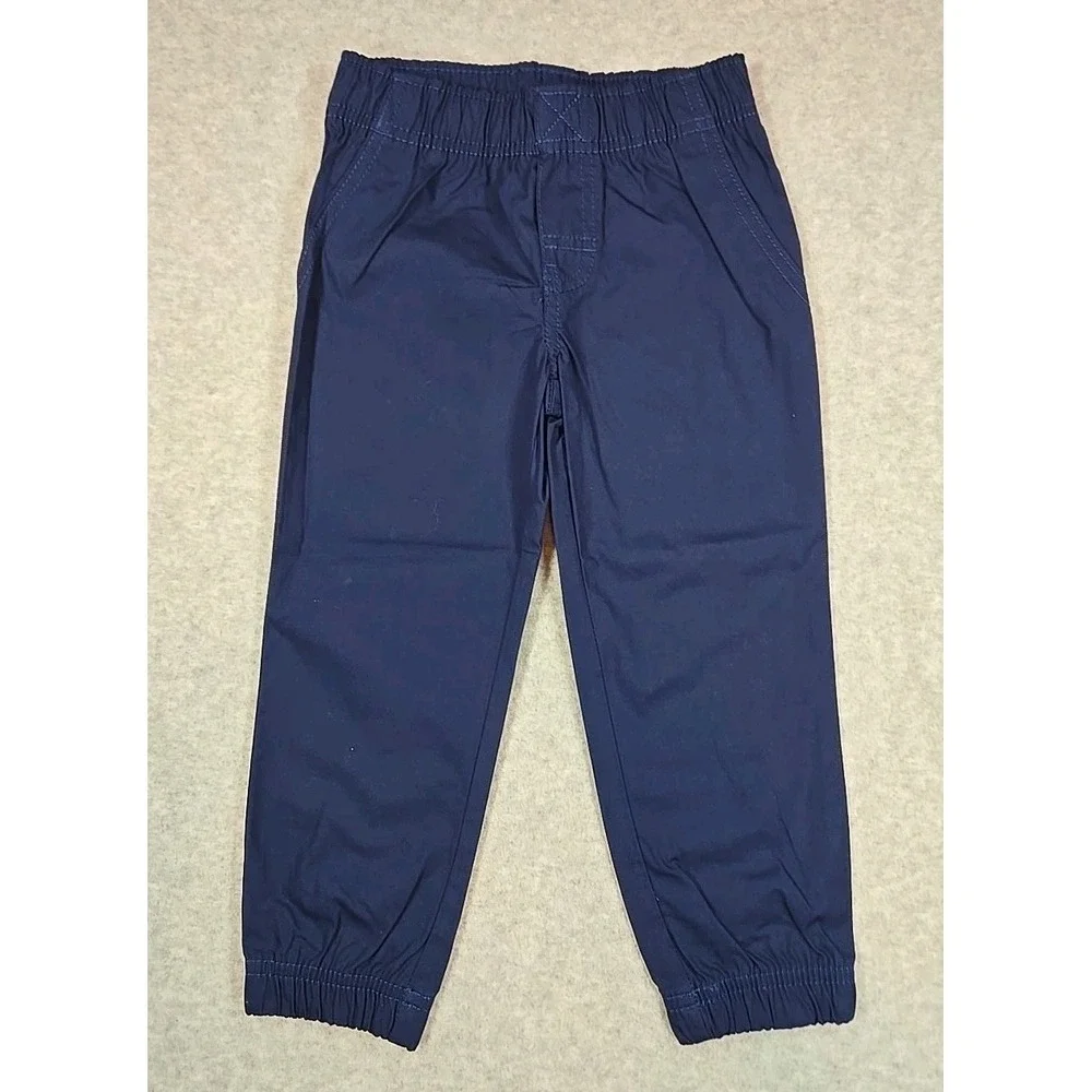 Carter's Toddler Boys 3T 2 pc Set Plaid Button Down Top & Jogger Pant Outfit NWT